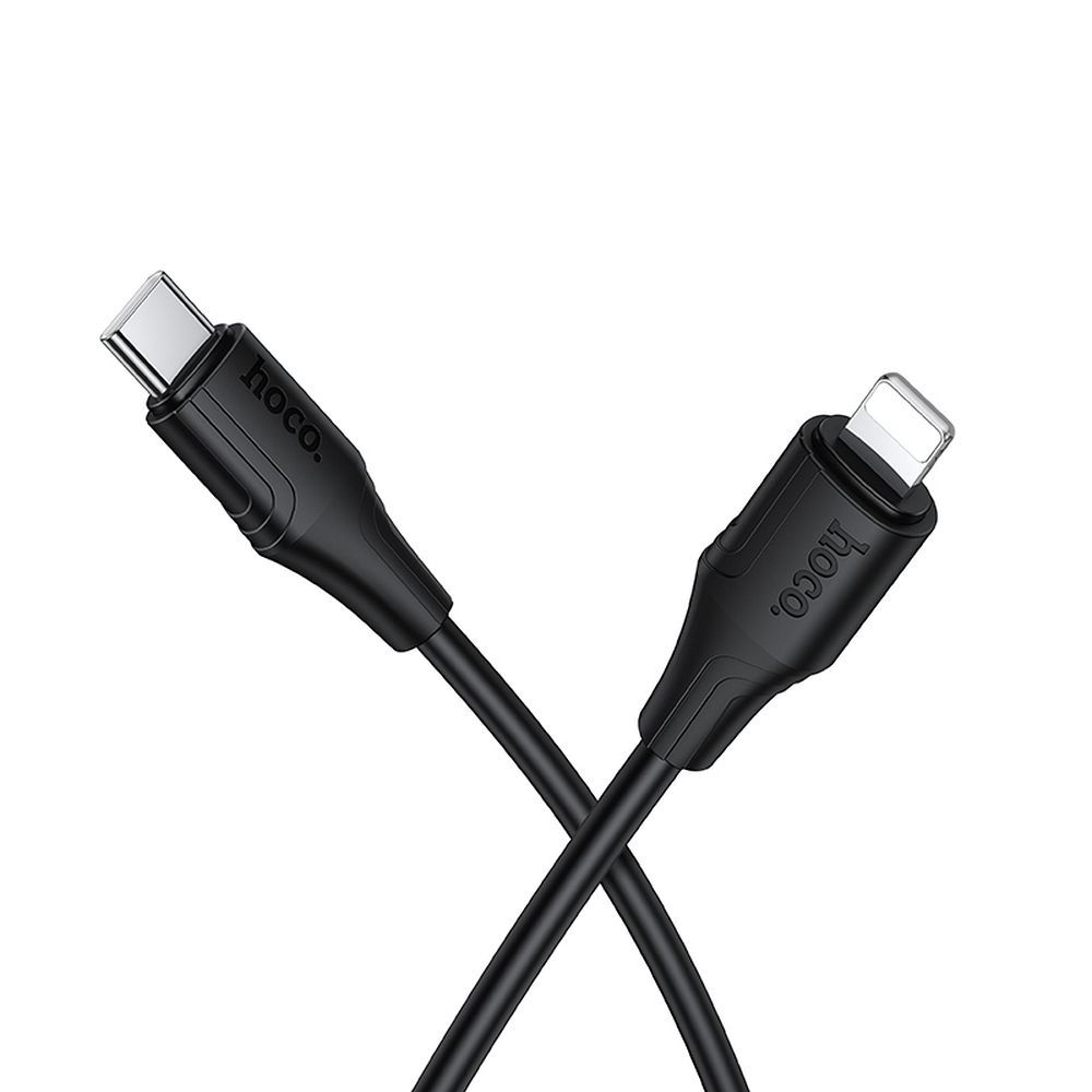 Cabo de Dados e Carregamento USB-C - Lightning HOCO X124, 27W, 1m, Preto