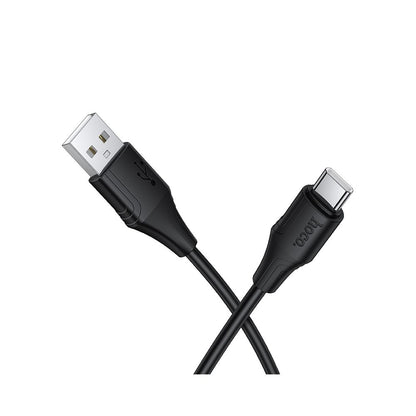 Cabo de Dados e Carregamento USB-A - USB-C HOCO X124, 18W, 1m, Preto
