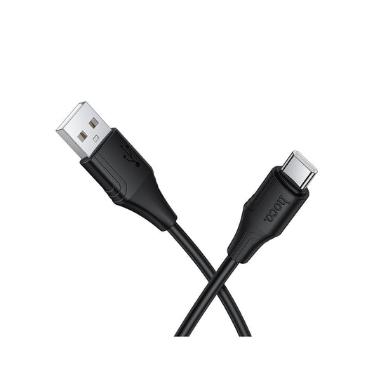 Cabo de Dados e Carregamento USB-A - USB-C HOCO X124, 18W, 1m, Preto