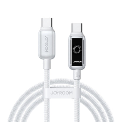 Cabo de Dados e Carregamento USB-C - USB-C Joyroom S-A55 StarFlight Display, 100W, 1.2m, Branco