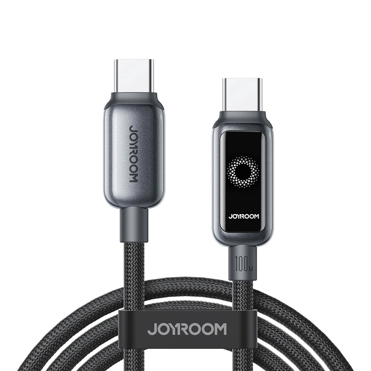 Cabo de Dados e Carregamento USB-C - USB-C Joyroom S-A55 StarFlight Display, 100W, 1.2m, Preto