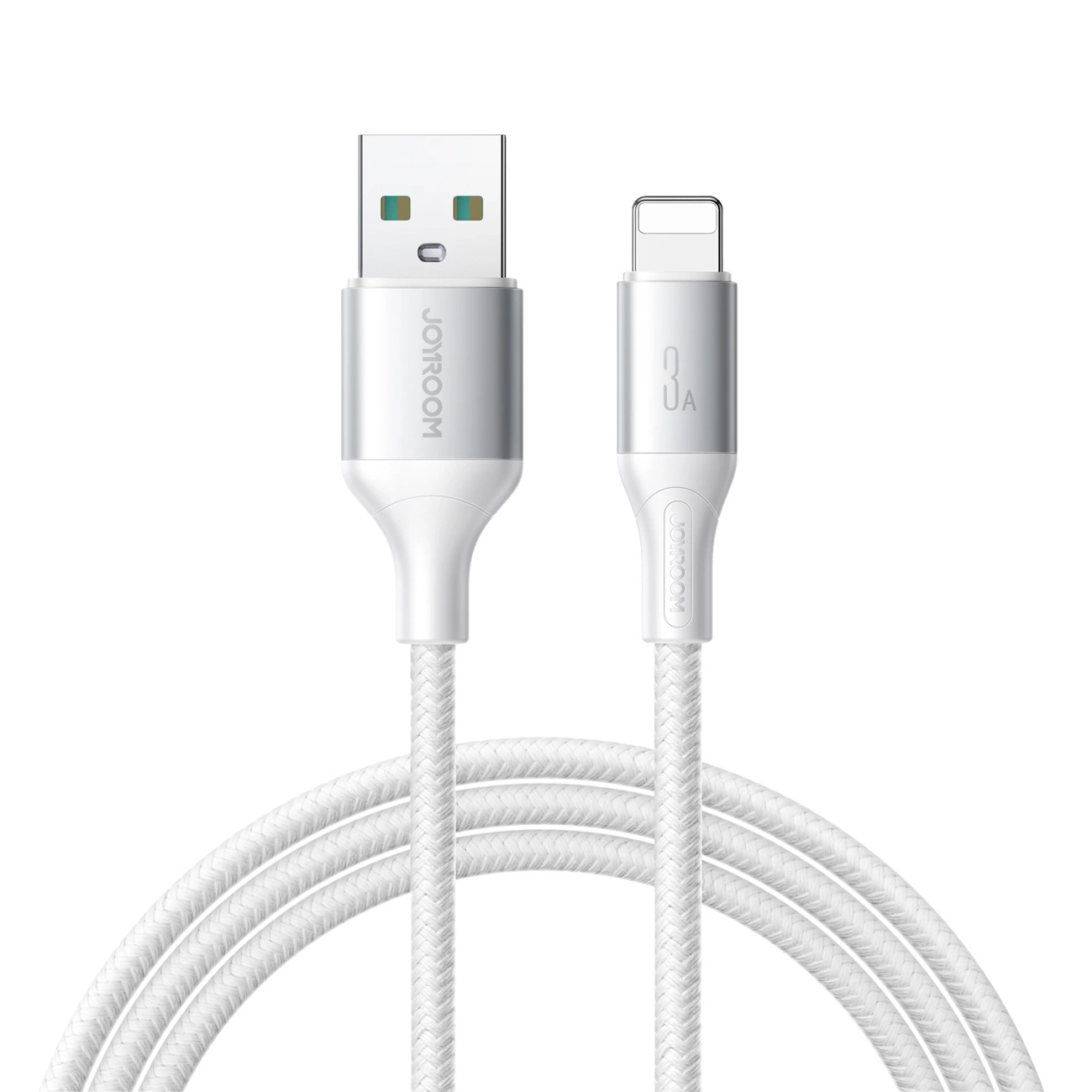 Cabo de Dados e Carregamento USB-A - Lightning Joyroom S-A28 Flash, 18W, 1m, Branco