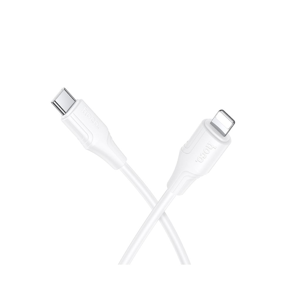 Cabo de Dados e Carregamento USB-C - Lightning HOCO X124, 27W, 1m, Branco