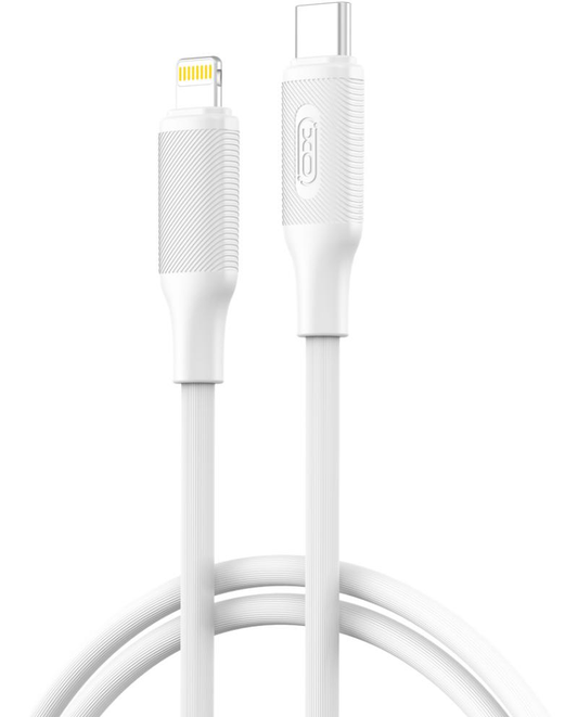 Cabo de Dados e Carregamento USB-C - Lightning XO Design NB-Q265A, 27W, 1m, Branco