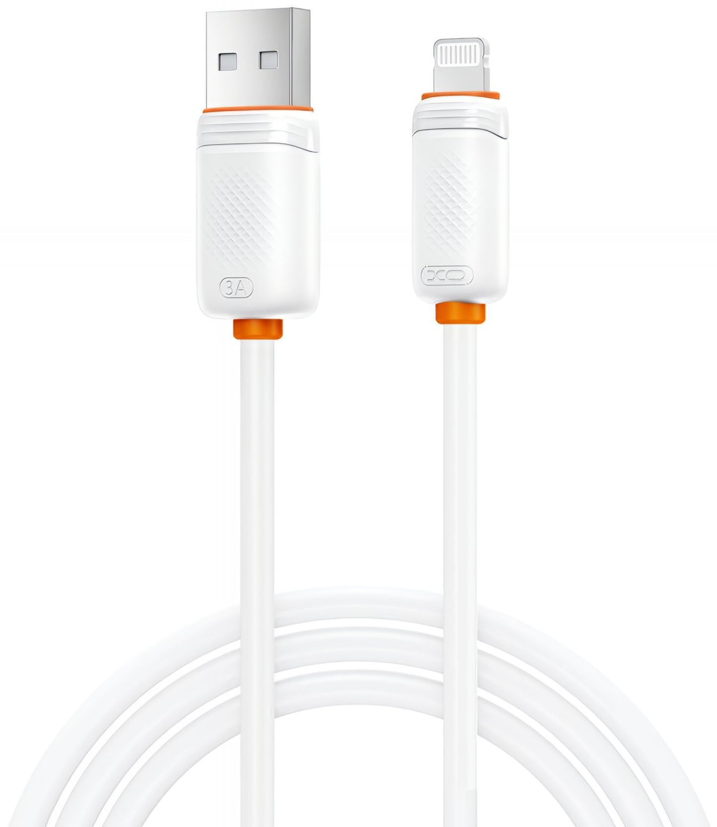 USB-A to Lightning Data and Charging Cable XO Design NB302, 18W, 1m, White