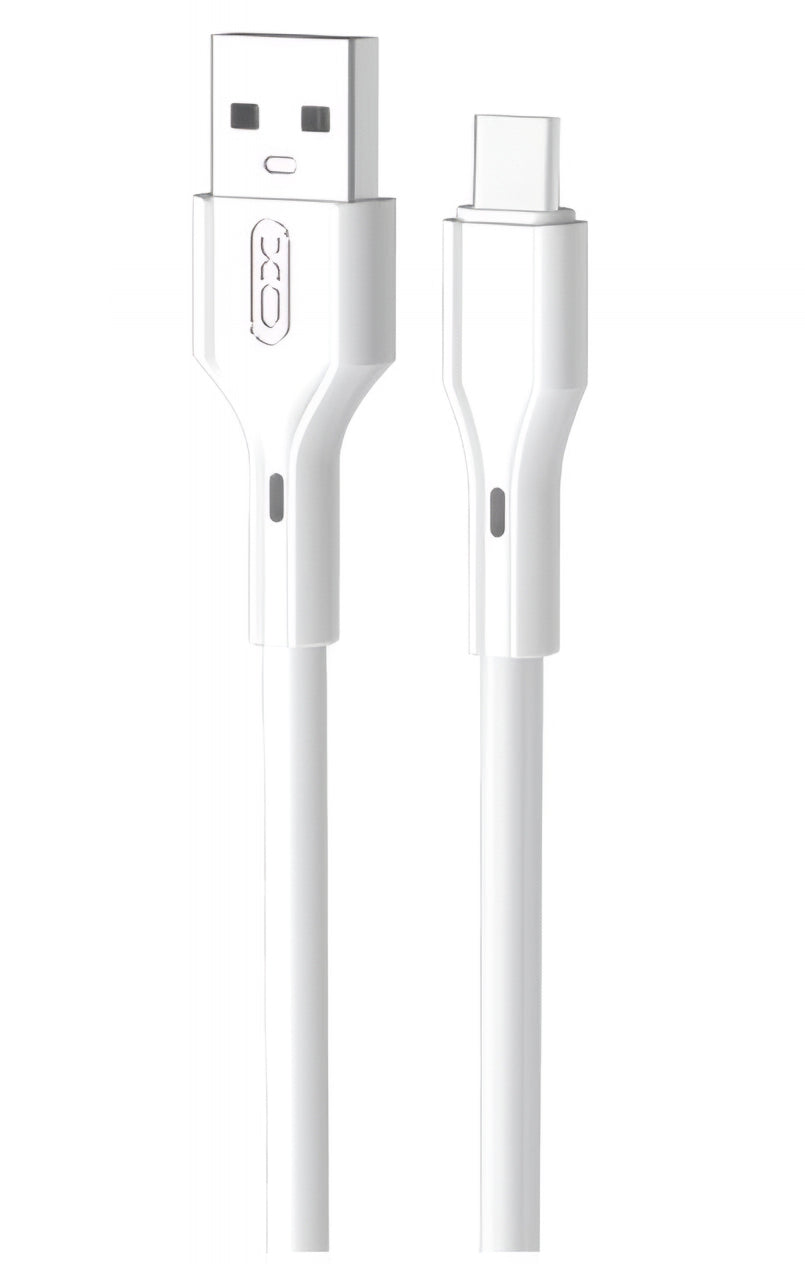 Cabo de Dados e Carregamento USB-A - USB-C XO Design NB230, 18W, 1m, Branco