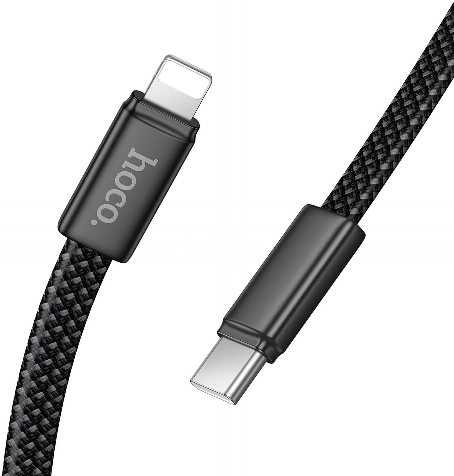 Cabo de Dados e Carregamento USB-C - Lightning HOCO X125, 30W, 1m, Preto