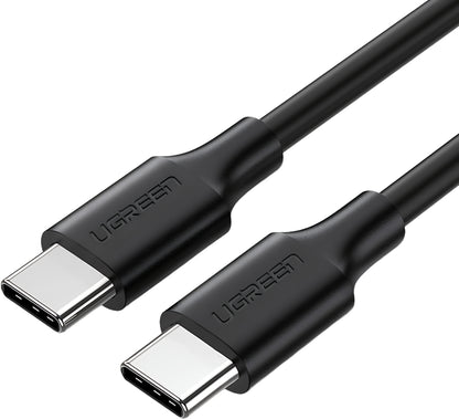 Cabo de Dados e Carregamento USB-C - USB-C UGREEN US286, 60W, 3m, Preto