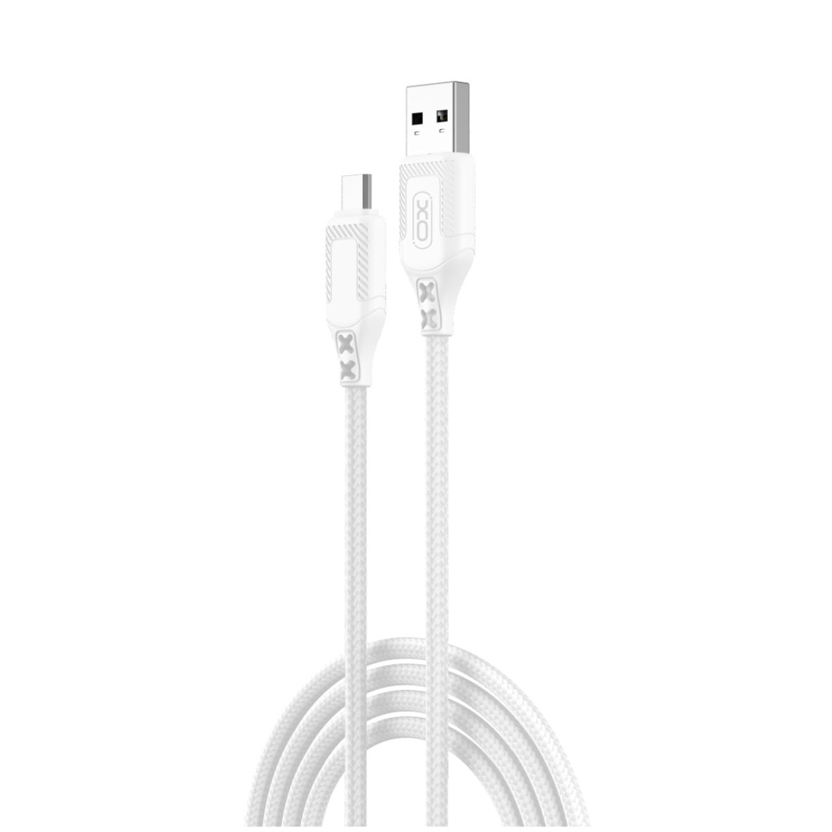 Cabo de Dados e Carregamento USB-A - microUSB XO Design NB235, 18W, 1m, Branco