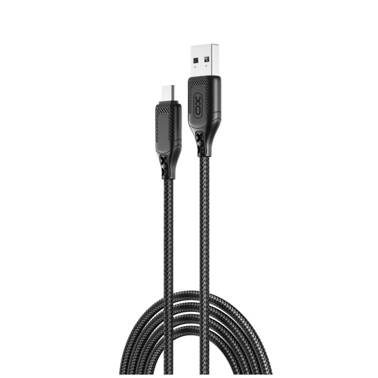 Cabo de Dados e Carregamento USB-A - microUSB XO Design NB235, 18W, 1m, Preto