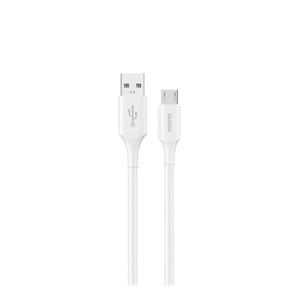 Cabo de Dados e Carregamento USB-A - microUSB Dudao L2SM, 18W, 1.2m, Branco