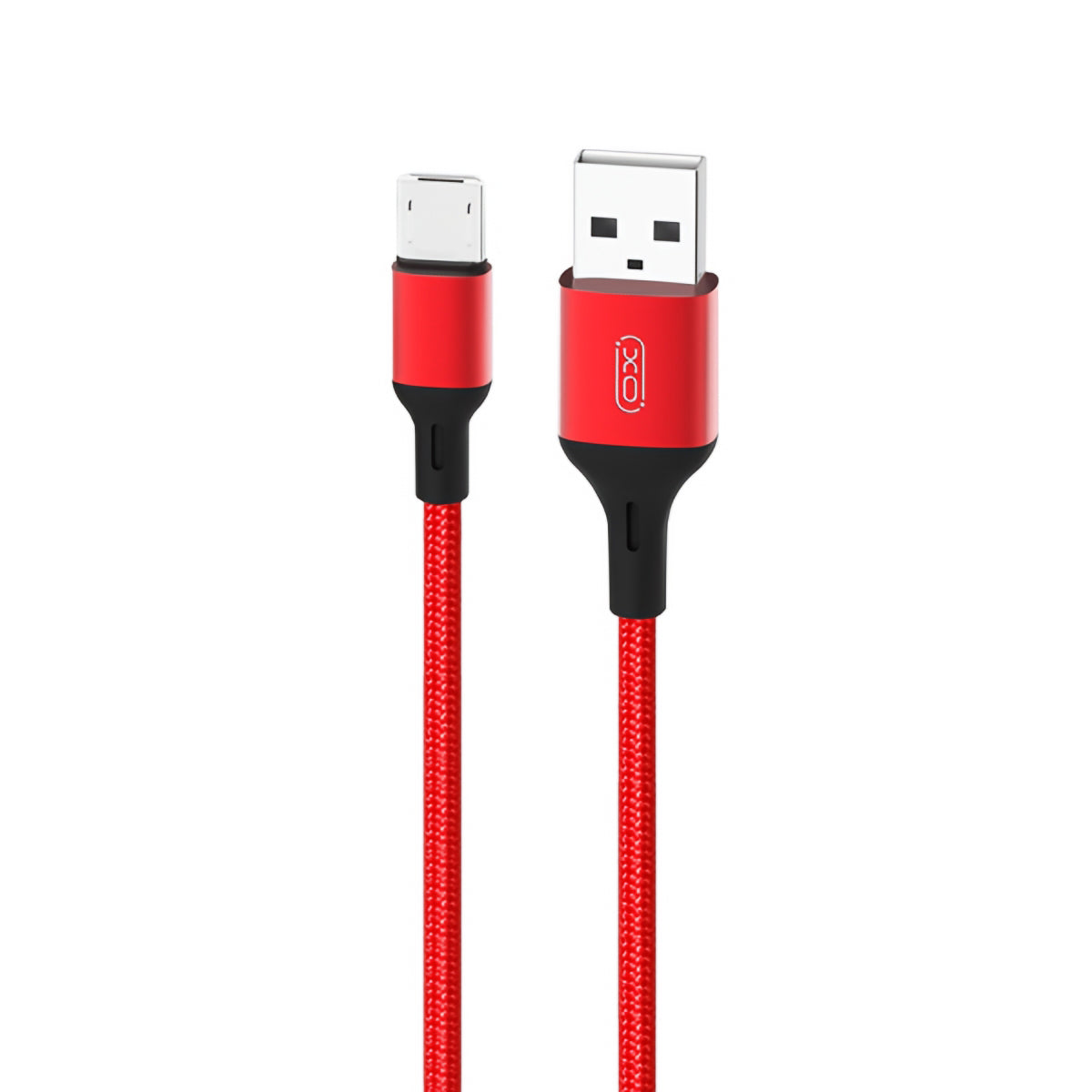 Cabo de Dados e Carregamento USB-A - microUSB XO Design NB143, 18W, 2m, Vermelho