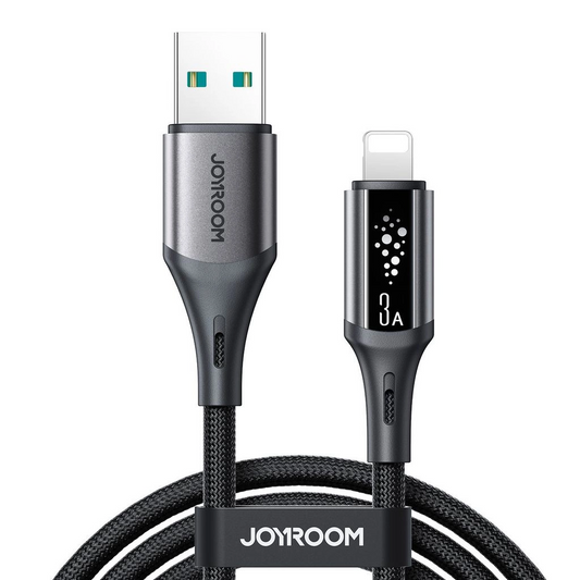 Cabo de Dados e Carregamento USB-A - Lightning Joyroom S-A60 StarTalk, 18W, 1.2m, Preto