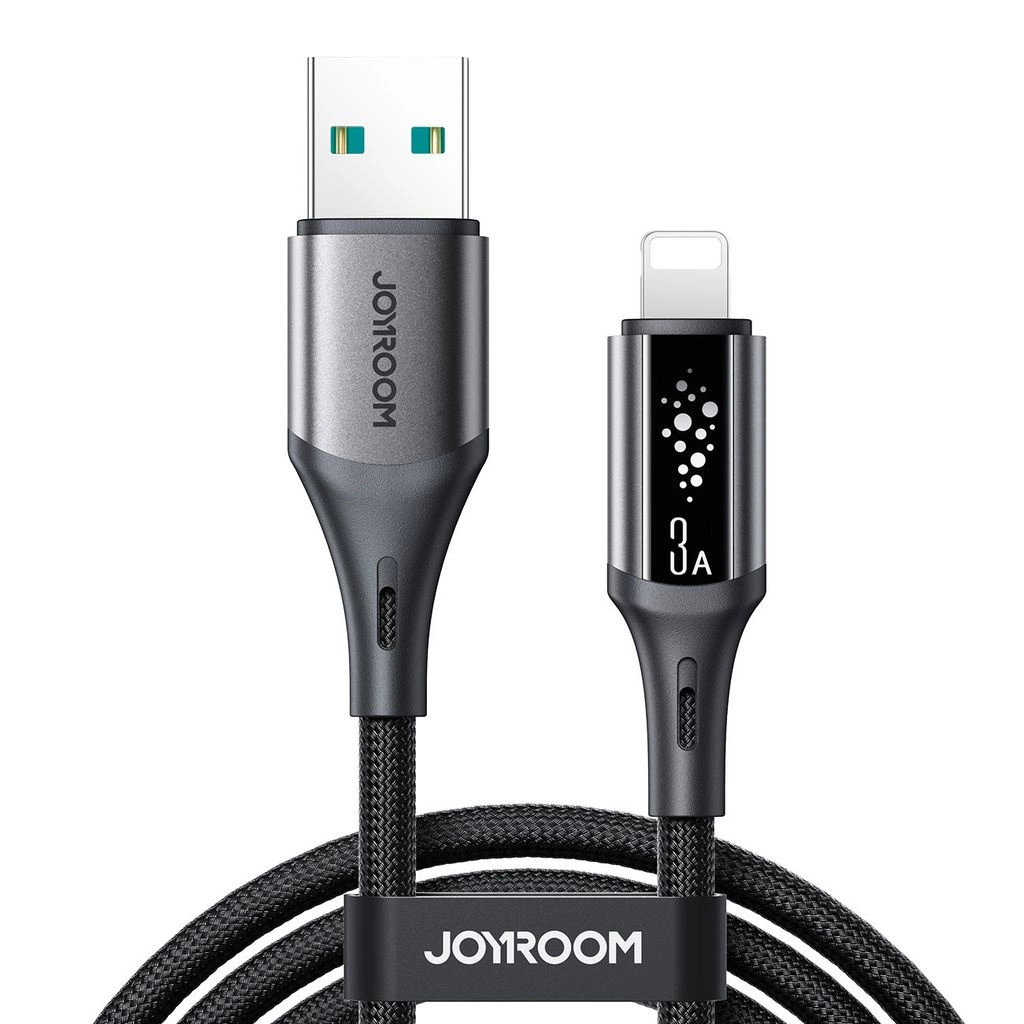 Cabo de Dados e Carregamento USB-A - Lightning Joyroom S-A60 StarTalk, 18W, 1.2m, Preto