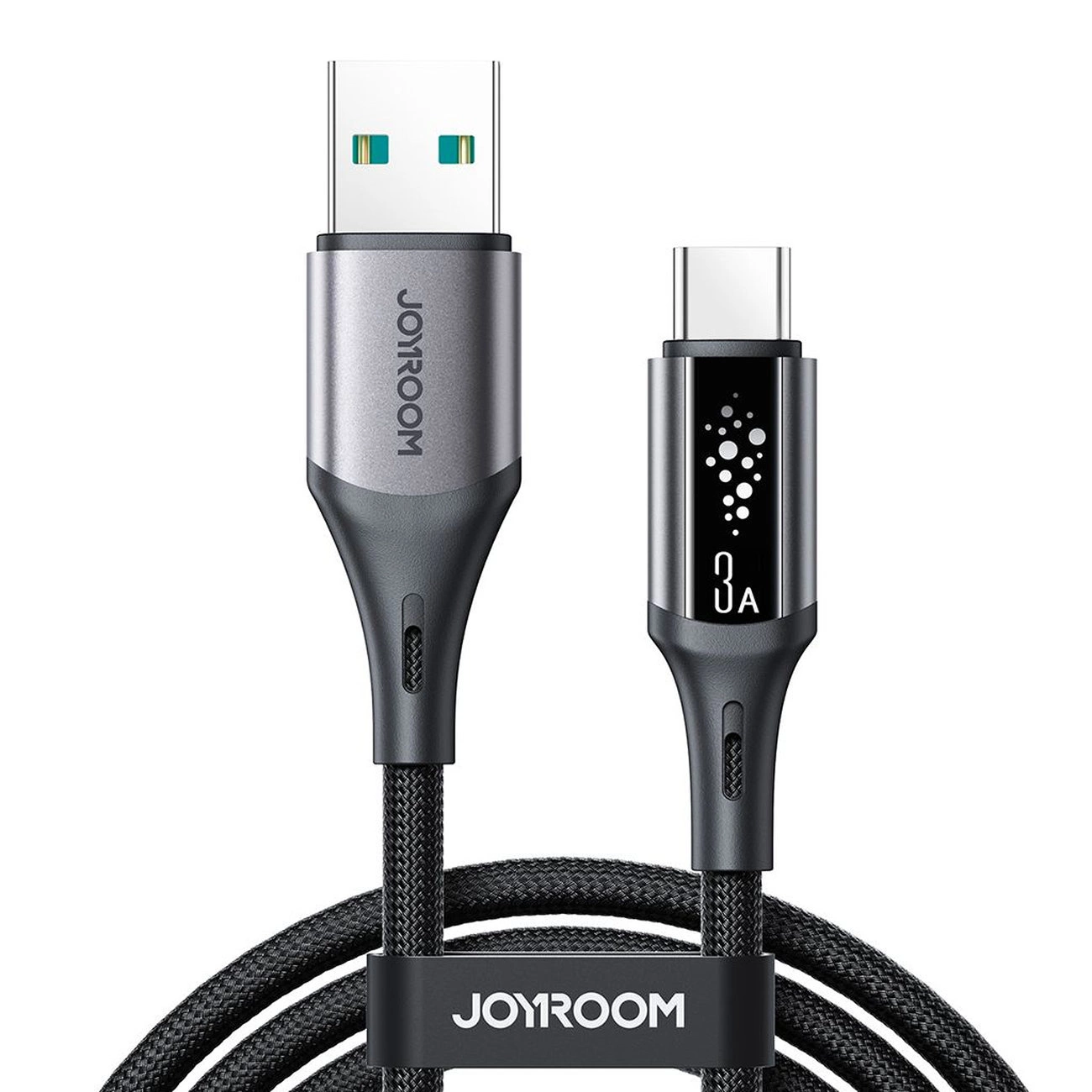 Cabo de Dados e Carregamento USB-A - USB-C Joyroom S-A60 StarTalk, 18W, 1.2m, Preto