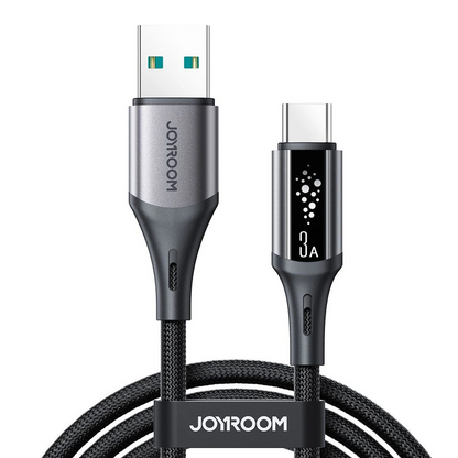 Cabo de Dados e Carregamento USB-A - USB-C Joyroom S-A60 StarTalk, 18W, 1.2m, Preto
