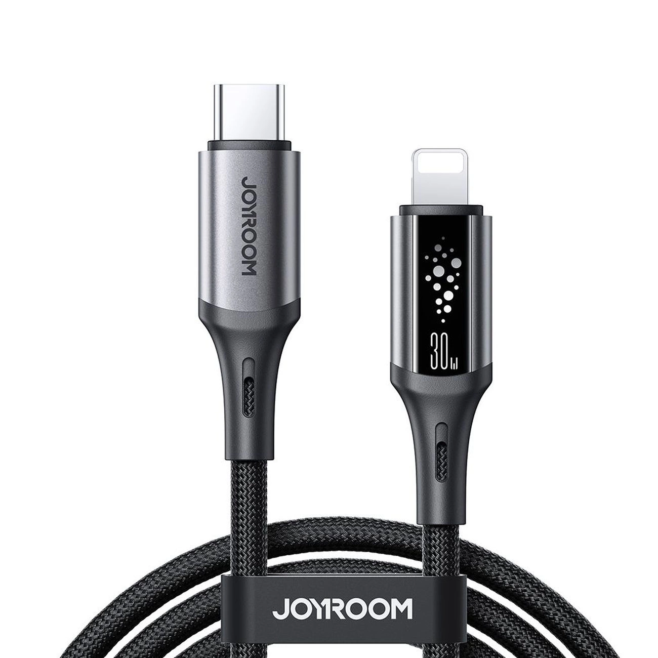 Cabo de Dados e Carregamento USB-C - Lightning Joyroom S-A60 StarTalk, 30W, 1.2m, Preto