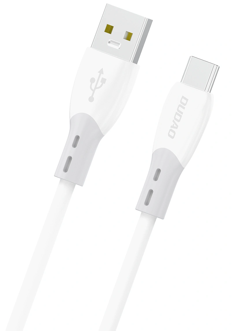 Cabo de Dados e Carregamento USB-A - USB-C Dudao L25ST, 100W, 1m, Branco