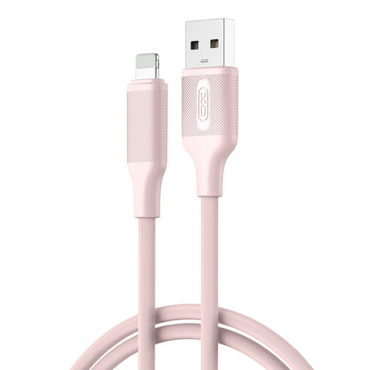 Cabo de Dados e Carregamento USB-A - Lightning XO Design NB265, 12W, 1m, Rosa