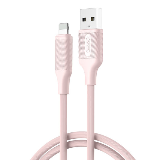 Cabo de Dados e Carregamento USB-A - Lightning XO Design NB265, 12W, 1m, Rosa