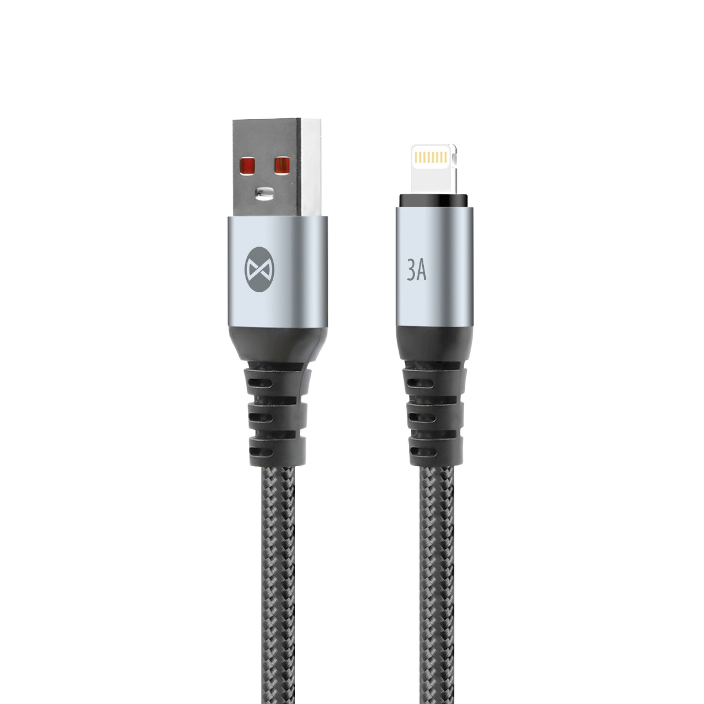Cabo de Dados e Carregamento USB-A - Lightning Forever Braix, 18W, 1m, Preto