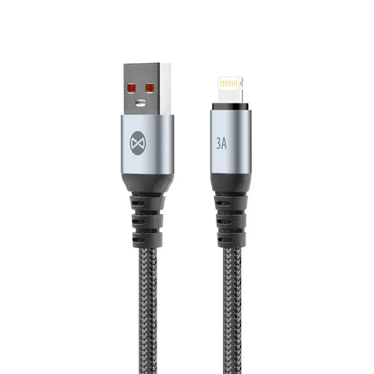 Cabo de Dados e Carregamento USB-A - Lightning Forever Braix, 18W, 1m, Preto