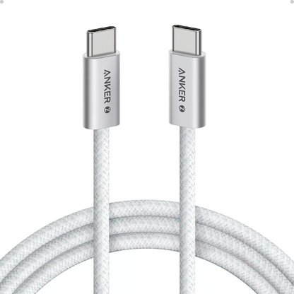 Cabo de Dados e Carregamento USB-C - USB-C Anker Zolo, 240W, 1.8m, Branco A8060H22