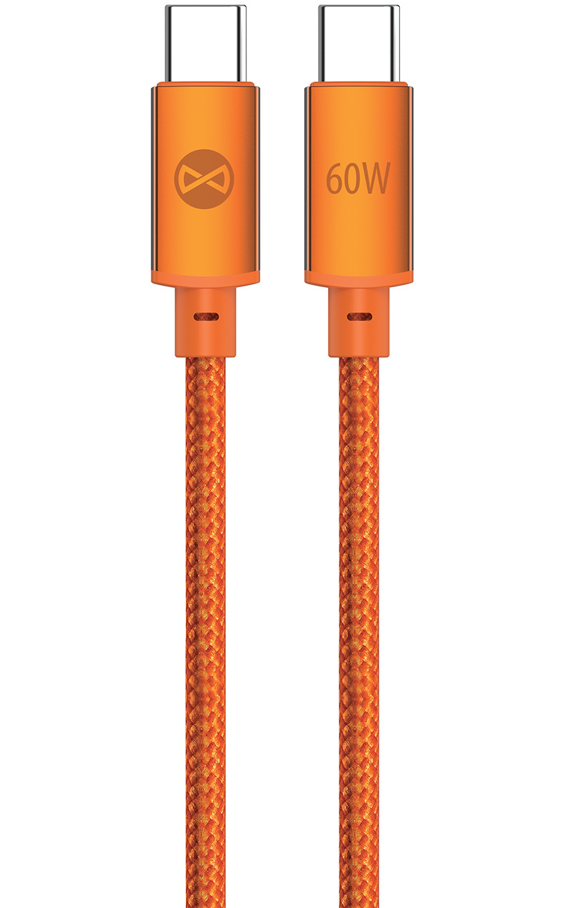 USB-C Data and Charging Cable - USB-C Forever Saffron, 60W, 1m, Orange