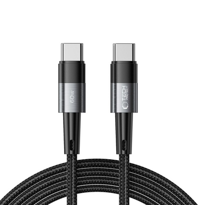 Cabo de Dados e Carregamento USB-C - USB-C Tech-Protect Ultraboost, 60W, 2m, Cinzento