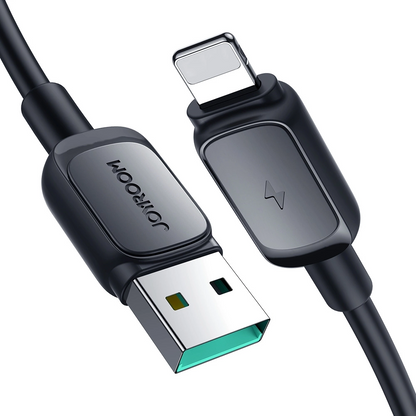 Cabo de Dados e Carregamento USB-A - Lightning Joyroom S-A14, 18W, 1,2m, Preto