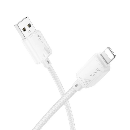 Cabo de Dados e Carregamento USB-A - Lightning HOCO X113, 18W, 1m, Branco