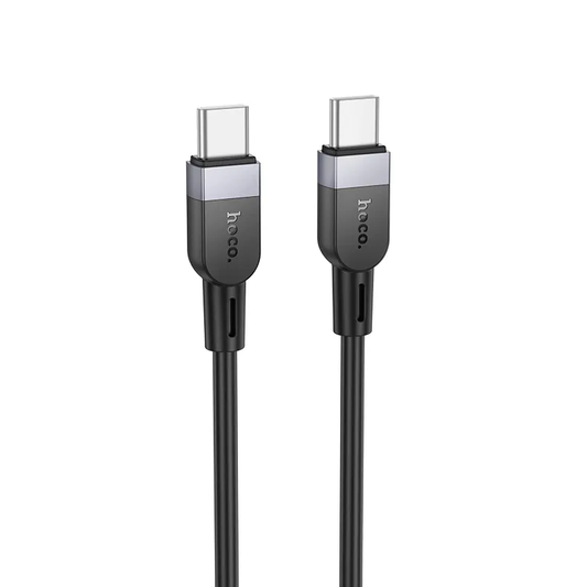 Cabo de Dados e Carregamento USB-C - USB-C HOCO X109, 60W, 2m, Preto