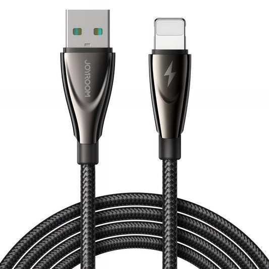 Cabo de Dados e Carregamento USB-A - Lightning Joyroom SA31-AL3, 18W, 1,2m, Preto