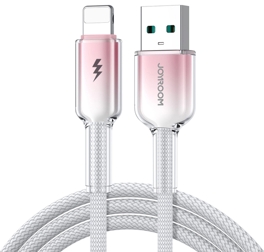 Cabo de Dados e Carregamento USB-A - Lightning Joyroom S-A42, 18W, 1,2m, Branco