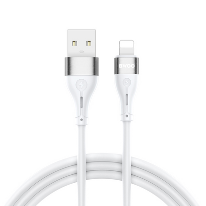 Cabo de Dados e Carregamento USB-A - Lightning BWOO X280L, 15W, 1m, Branco