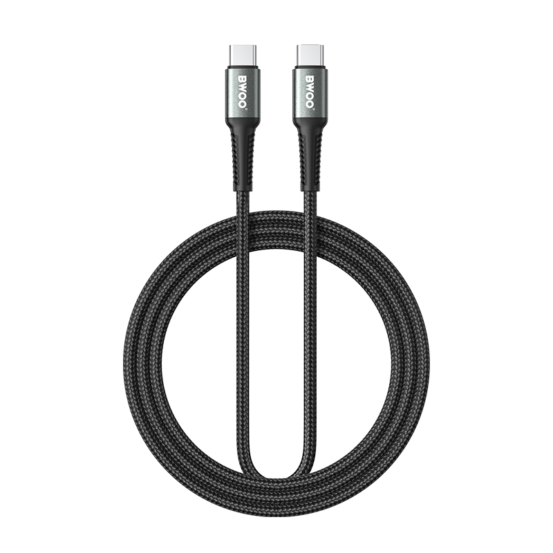 USB-C Data and Charging Cable - USB-C BWOO BO-X288C-C, 60W, 1m, Black
