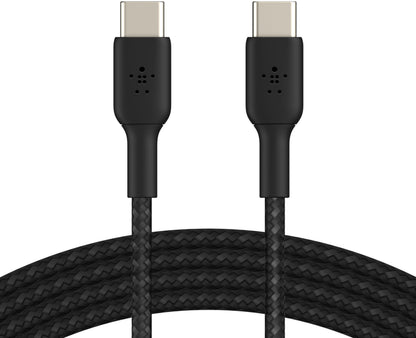 Cabo de Dados e Carregamento USB-C - USB-C Belkin BoostCharge Pro, 60W, 2m, Preto CAB004bt2MBK
