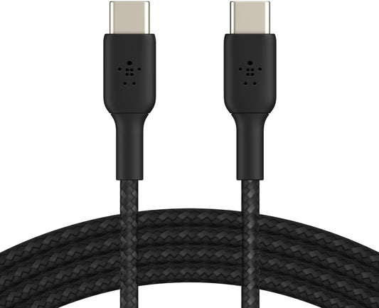 Cabo de Dados e Carregamento USB-C - USB-C Belkin BoostCharge Pro, 60W, 2m, Preto CAB004bt2MBK