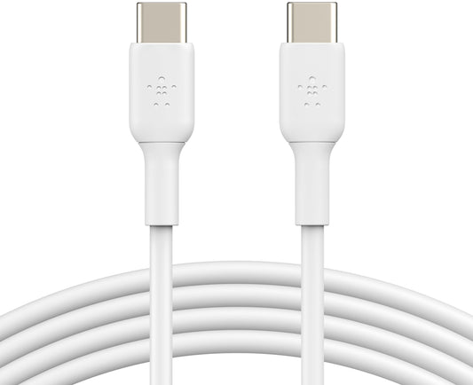 Cabo de Dados e Carregamento USB-C - USB-C Belkin BoostCharge, 60W, 1m, Branco CAB003bt1MWH