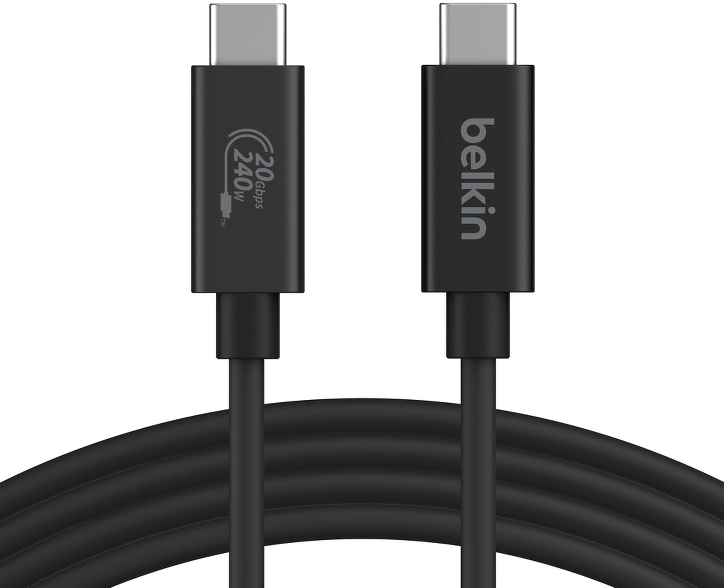 Cabo de Dados e Carregamento USB-C - USB-C Belkin Connect, 240W, 2m, Preto INZ004bt2MBK