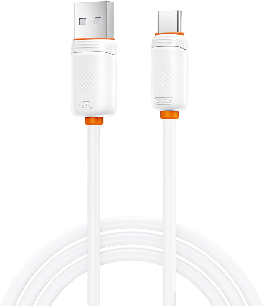 Cabo de Dados e Carregamento USB-A - USB-C XO Design NB302, 18W, 1m, Branco