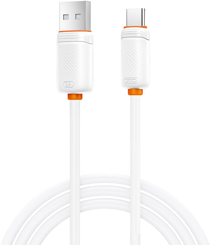 Cabo de Dados e Carregamento USB-A - USB-C XO Design NB302, 18W, 1m, Branco