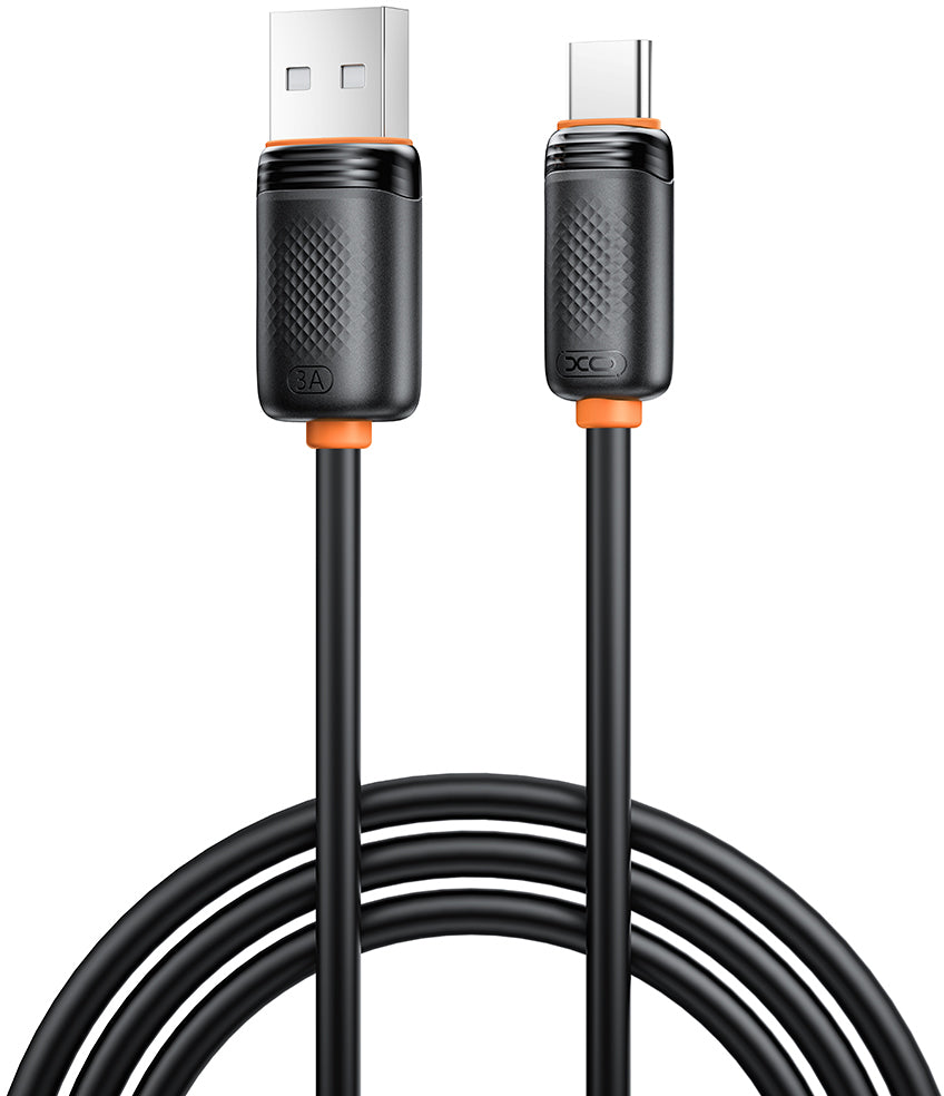 Cabo de Dados e Carregamento USB-A - USB-C XO Design NB302, 18W, 1m, Preto