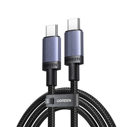 Cabo de Dados e Carregamento USB-C - USB-C UGREEN, 100W, 1m, Preto