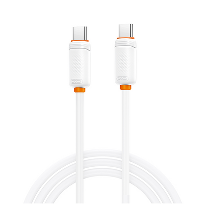 Cabo de Dados e Carregamento USB-C - USB-C XO Design NB-Q298, 240W, 1m, Branco