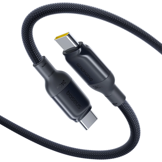 Cabo de Dados e Carregamento USB-C - USB-C Baseus PicoGo II, 240W, 2m, Preto E0423301
