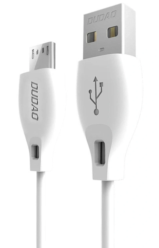 Cabo de Dados e Carregamento USB-A - microUSB Dudao L4M, 18W, 1m, Branco