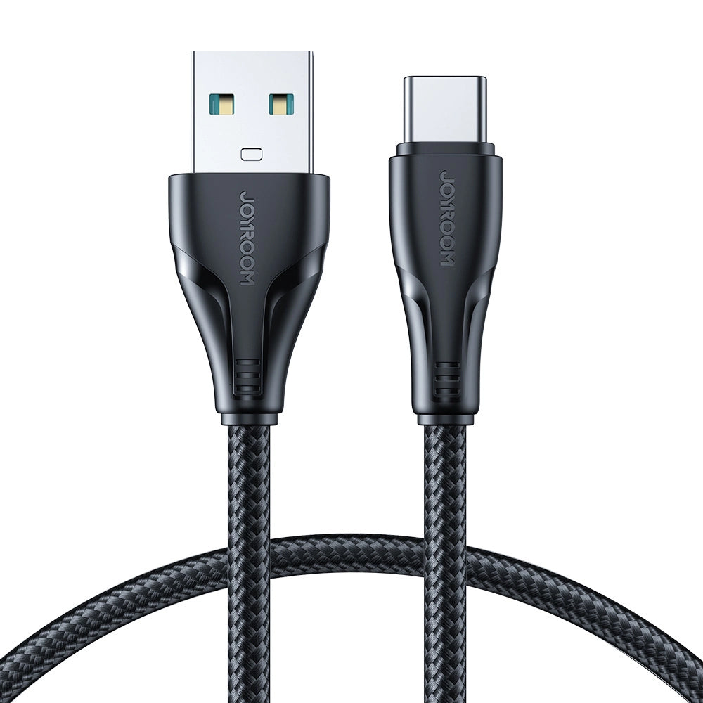 Cabo de carregamento e transmissão de dados USB-A - USB-C Joyroom Surpass, 18 W, 1,2 m, preto S-UC027A11 