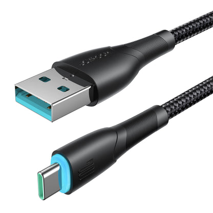 Cabo de Dados e Carregamento USB-A - USB-C Joyroom S-A32, 100W, 1m, Preto