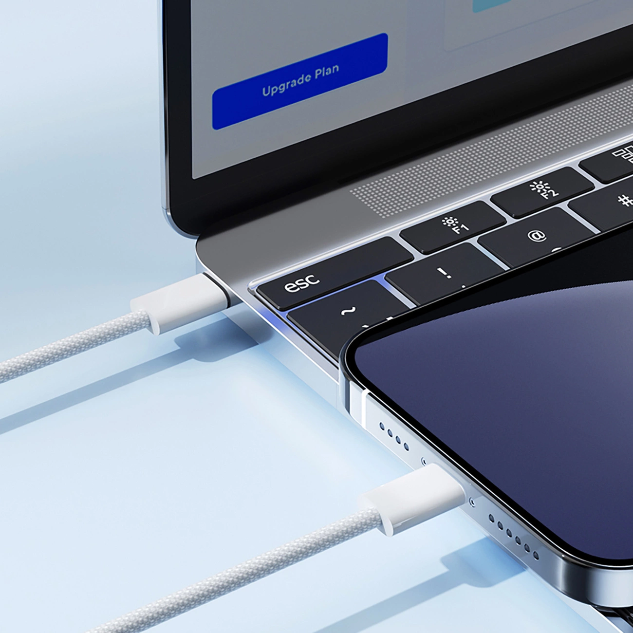 Cabo de Dados e Carregamento USB-C - Lightning Joyroom S-A45, 30W, 1m, Branco